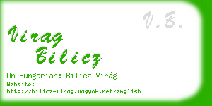 virag bilicz business card